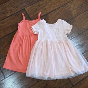 Old Navy Pink and Coral Kids Dresses Bunny Dress Easter